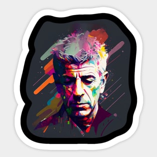 Anthony Bourdain Master Chef Art Sticker